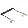 Audiokabel DELOCK 85837 — 2 m, 3,5 mm Stecker auf Stecker, vergoldete Kontakte, AWG 28, schwarz