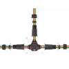 Elektrokabelverbinder DELOCK 86919 — gerader Verbinder, 85–260 V, schwarz, 25 × 114 mm