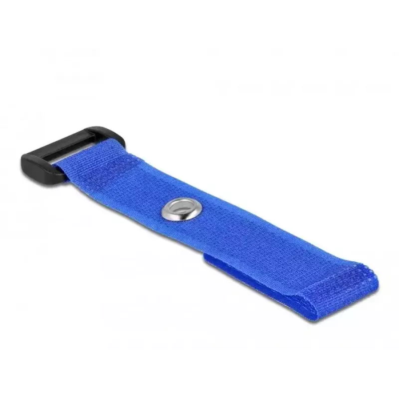 Klett-Kabelbinder DeLOCK 19539 Blau 150 mm 20 mm 5 Stück