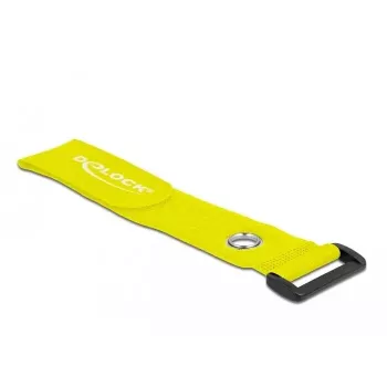 Klett-Kabelbinder DeLOCK 19552 Gelb 280mm 3 Stück