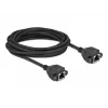 Netzwerk-Verlängerungskabel DeLOCK Cat.6A 5 m Schwarz
