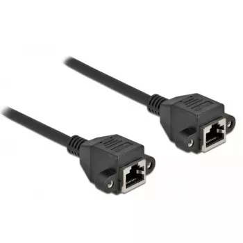 Netzwerk-Verlängerungskabel DeLOCK Cat.6A 5 m Schwarz