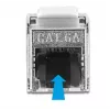 Kabel RJ45-Stecker auf Keystone-Modul RJ45-Buchse DeLOCK 87030