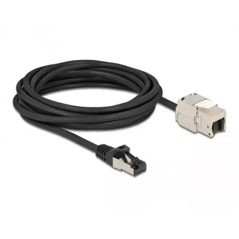Kabel RJ45-Stecker auf Keystone-Modul RJ45-Buchse DeLOCK 87030