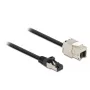 Kabel RJ45-Stecker auf Keystone-Modul RJ45-Buchse DeLOCK 87030