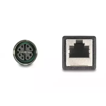 DeLOCK M12 Adapterkabel X-kodiert 8-polige Buchse auf RJ45-Buchse 50 cm