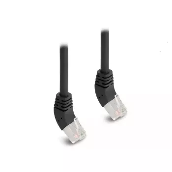 DeLOCK RJ45-Netzwerkkabel Cat.6A S/FTP 45° nach oben abgewinkelt 3 m Schwarz
