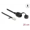 Netzwerkkabel DeLOCK 88012 RJ45-Stecker auf RJ45-Buchse Cat5e 0,25 m Schwarz