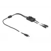 Kabel USB Type-C Stecker auf 2 x DC 5,5 x 2,1 mm Buchse mit Schalter DeLOCK 86800