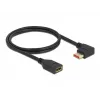 DisplayPort-Verlängerungskabel DeLOCK 87073 1m 90° links abgewinkelt