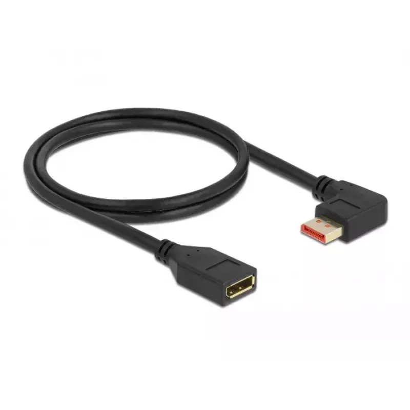 DisplayPort-Verlängerungskabel DeLOCK 87073 1m 90° links abgewinkelt