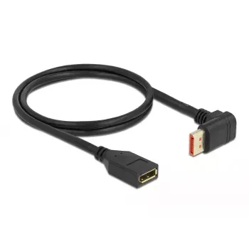 DisplayPort-Verlängerungskabel DeLOCK 90° nach oben abgewinkelt 8K 60 Hz 1 m