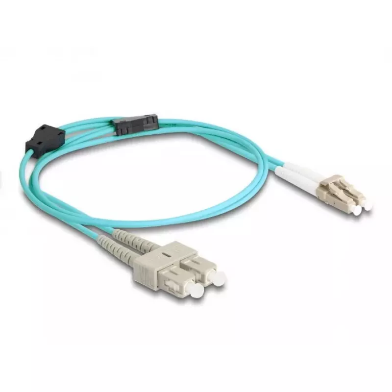 DeLOCK Glasfaserkabel LC Duplex auf SC Duplex OM3 1m
