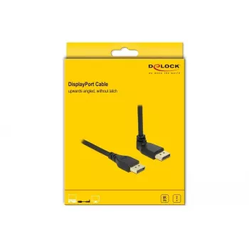 DisplayPort-Kabel DELOCK 2 m, DisplayPort auf DisplayPort, 5,7 mm Durchmesser, bis zu 32 Audiokanäle
