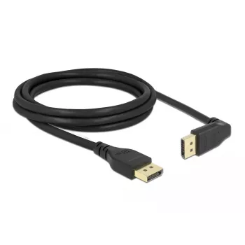 DisplayPort-Kabel DELOCK 2 m, DisplayPort auf DisplayPort, 5,7 mm Durchmesser, bis zu 32 Audiokanäle