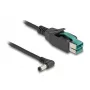 DeLOCK PoweredUSB-Kabel Stecker 12 V auf DC 5,5 x 2,5 mm Stecker gewinkelt 2 m