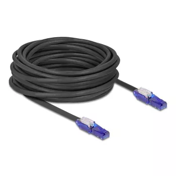Netzwerkkabel DeLOCK 80931 RJ-45 Cat6 10 m Schwarz Violett