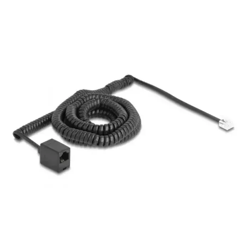 DeLOCK Telefonkabel 10 m Schwarz RJ-11 RJ-45