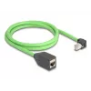 Netzwerkkabel DeLOCK 80886 RJ-45 Cat6a 1m Schwarz Grün