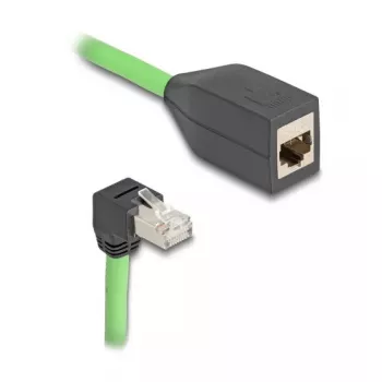 Netzwerkkabel DeLOCK 80886 RJ-45 Cat6a 1m Schwarz Grün