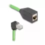 Netzwerkkabel DeLOCK 80886 RJ-45 Cat6a 1m Schwarz Grün