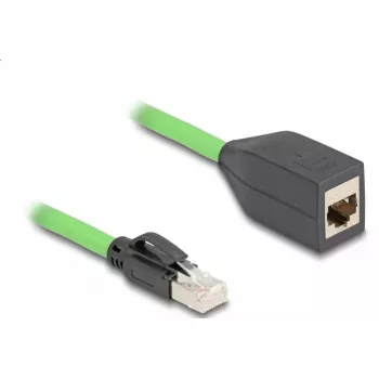 Netzwerkkabel DeLOCK RJ45 Cat.6A Stecker auf Buchse 2m grün