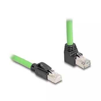 Netzwerkkabel DeLOCK 80892 RJ-45 Cat6a 1 m Schwarz Grün