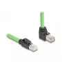 Netzwerkkabel DeLOCK 80892 RJ-45 Cat6a 1 m Schwarz Grün