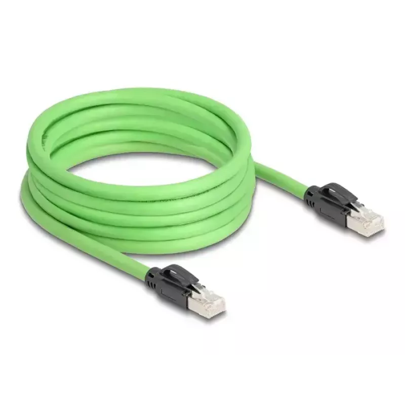 Netzwerkkabel DeLOCK RJ45 Cat.6A Stecker auf Stecker SF/UTP 5m Grün