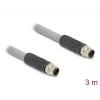 DeLOCK 80534 Sensor-/Aktorkabel 3 m RST M12 Grau