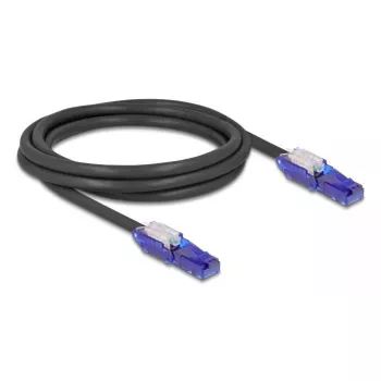 Netzwerkkabel DeLOCK 80927 RJ-45 Cat6 2 m Schwarz Violett