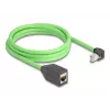 Netzwerkkabel DeLOCK 80887 RJ-45 Cat6a 2m Schwarz Grün
