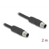 DeLOCK Sensor-/Aktorleitung 80515 2 m RST M12 Schwarz