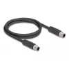 DeLOCK Sensor-/Aktorleitung 80515 2 m RST M12 Schwarz