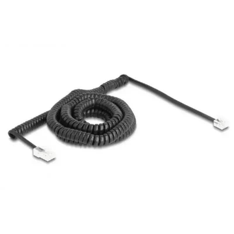 DeLOCK Telefonkabel 10 m Schwarz RJ-11 RJ-45