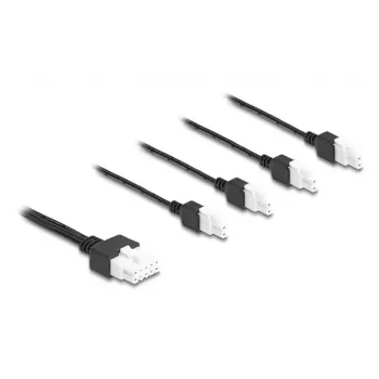 Netzkabel DeLOCK 90173 Schwarz 1 m 4 x DC