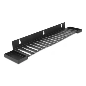 Kabelhalter DeLOCK 67180 Wand Schwarz 72 mm x 401 mm x 12 mm