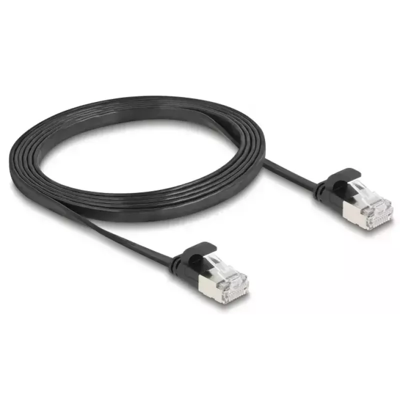 Netzwerkkabel DeLOCK 81164 RJ-45 Cat6a 1,5 m Schwarz