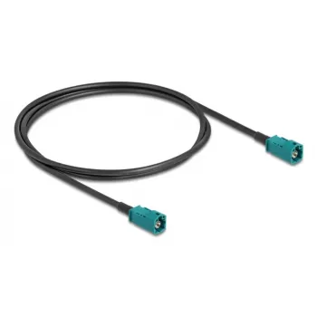 Koaxialkabel DELOCK 90678 HSD Z auf HSD Z, 1 m, schwarz/blau