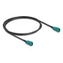 Koaxialkabel DELOCK 90678 HSD Z auf HSD Z, 1 m, schwarz/blau