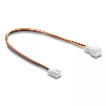 Kabelverlängerung DELOCK 90870 für Computer-Kühlsysteme, PVC, Ø 1,3 mm, schwarz/rot/weiß/gelb