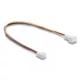 Kabelverlängerung DELOCK 90870 für Computer-Kühlsysteme, PVC, Ø 1,3 mm, schwarz/rot/weiß/gelb