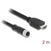 DELOCK M12 A-codiert 17‑polig (Buchse) auf HDMI (Stecker) Kabel 2 m