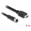 Kabel DELOCK M12 A-codiert 17-polige Buchse auf HDMI Stecker 5 m schwarz