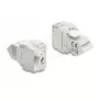 Keystone-Modul DELOCK 90938 – RJ-45 Cat.6A geschirmt flach, weiß