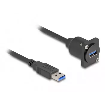 DeLOCK D-Type USB-Kabel Typ-A-Stecker auf Typ-A-Buchse 20 cm 5 Gbit/s