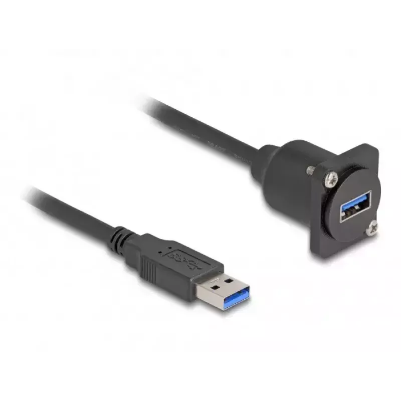 DeLOCK D-Type USB-Kabel Typ-A-Stecker auf Typ-A-Buchse 20 cm 5 Gbit/s