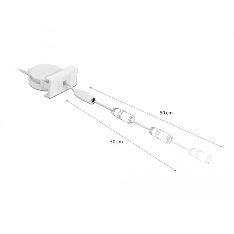 Einziehbares Netzkabel DeLOCK Easy 45 Modul 81376