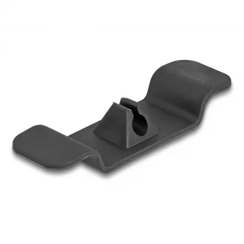 Kabelhalter DeLOCK 18447 selbstklebend schwarz Set mit 3