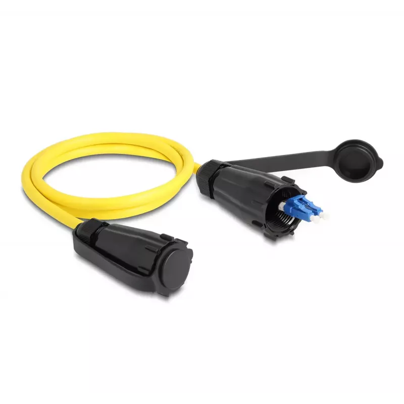 DeLOCK Glasfaserkabel LC Duplex auf LC Duplex 1m Singlemode IP68
